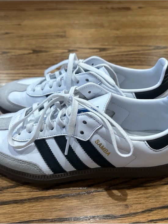 adidas Shoes - adidas Samba White and Black Leather Sneakers